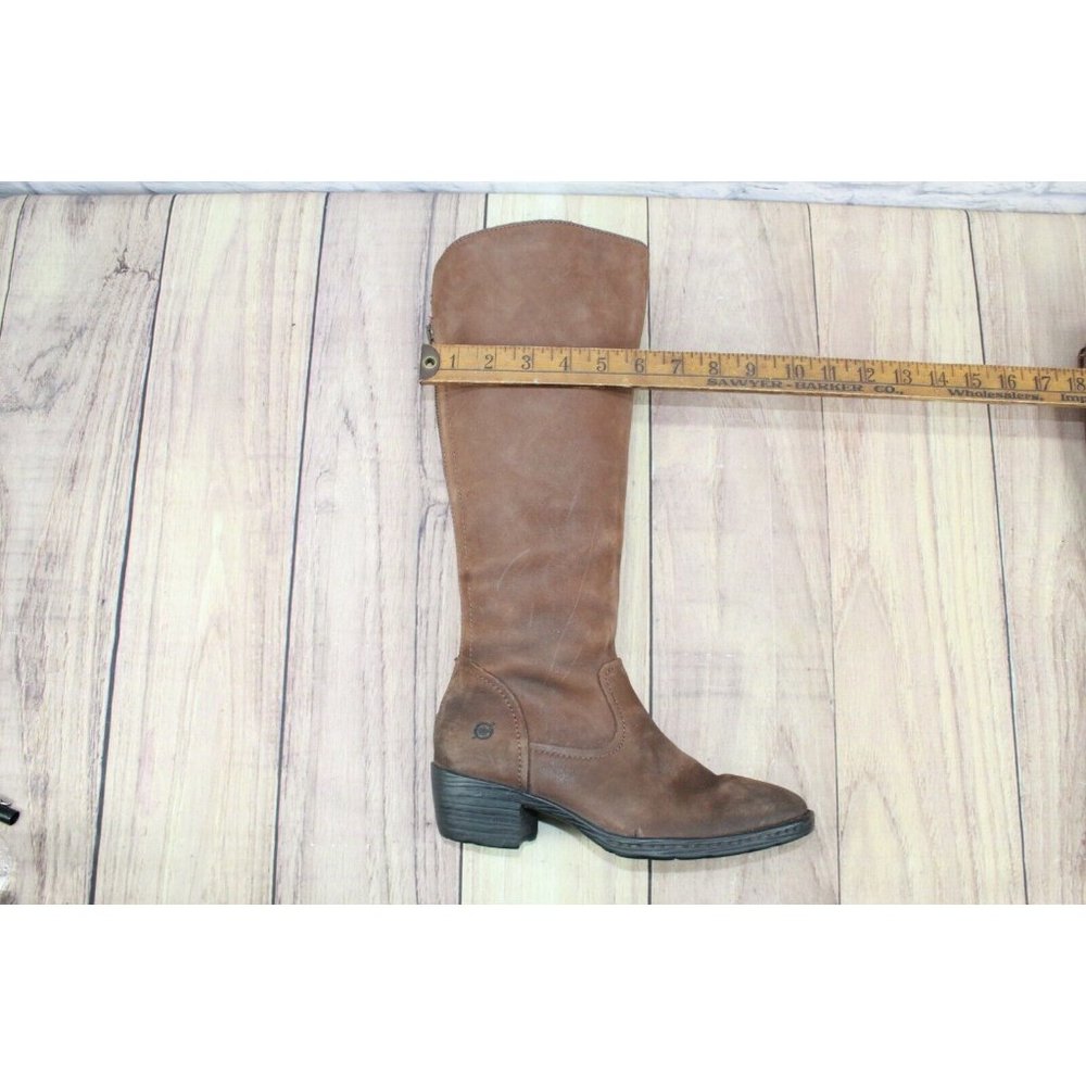 Born Bitsi in Canoe II Brown Leather 16" Tall Riding Boots Size 6.5 - Picture 10 of 12
